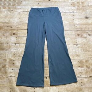 Gilly Hicks Active Recharge Blue Gray Flare Leg High Waist Legging Pants